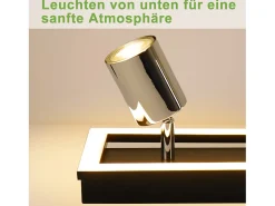 NETTLIFE Plafón-Foco de techo LED de 4 focos, lámpara de techo: foco de techo GU10, lámpara de cocina orientable, foco plateado de 18 W Negro