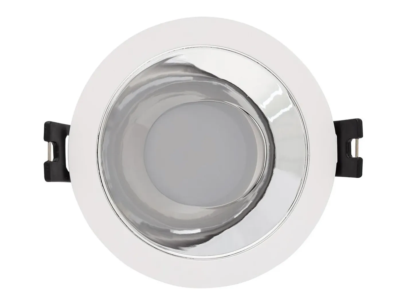 Ledkia Foco Downlight Cónico GU10 6W Corte Ø 75 mm PC Galvanizado No Flicker 4000K Blanco Neutro Negro Sale