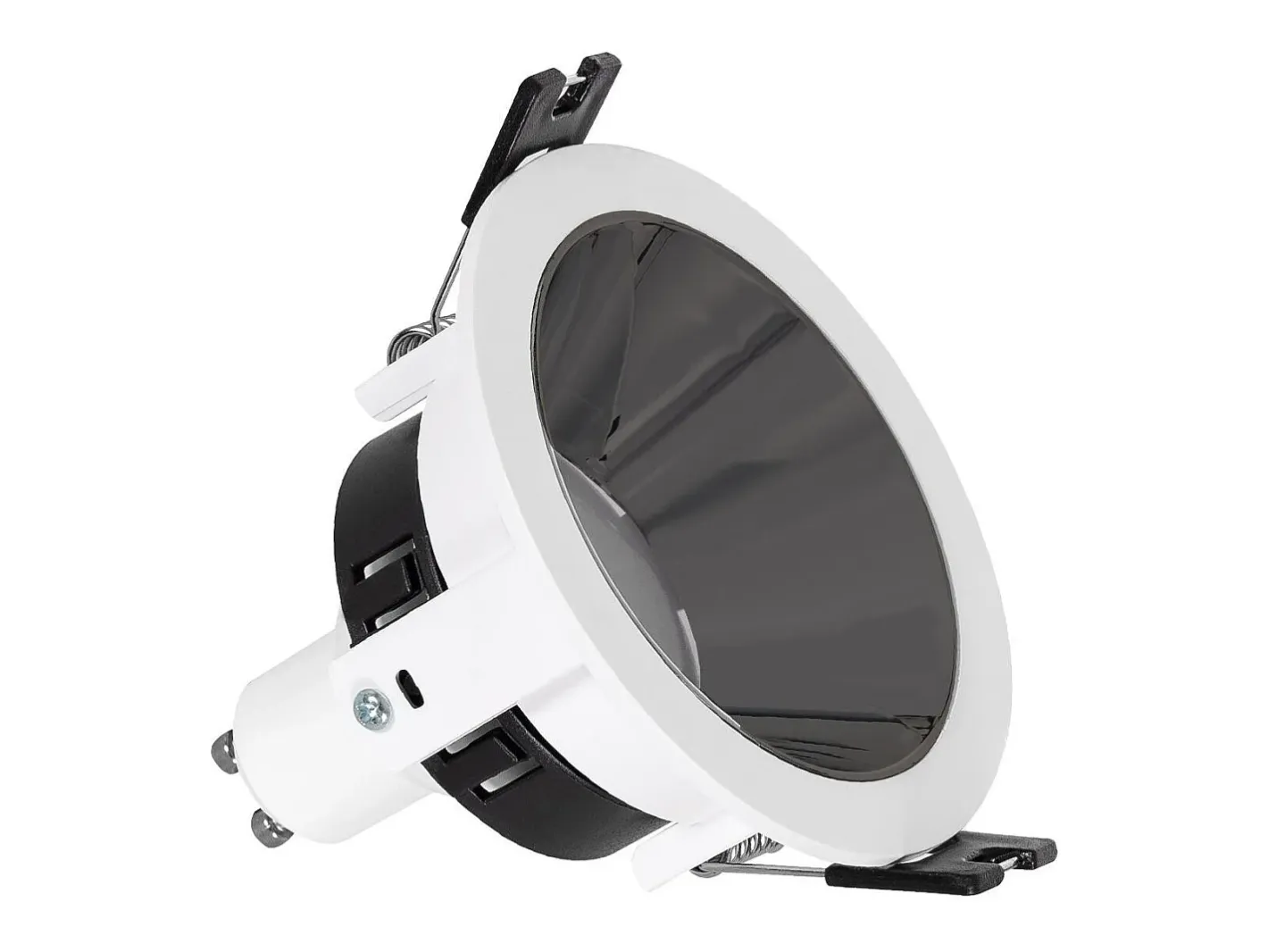 Ledkia Foco Downlight Cónico GU10 6W Corte Ø 75 mm PC Galvanizado No Flicker 4000K Blanco Neutro Negro Sale