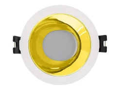 Discount Ledkia Foco Downlight Cónico GU10 6W Corte Ø 75 mm PC Galvanizado No Flicker 6500K Blanco Frío Plateado