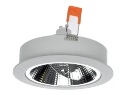 Ledkia Iluminación Exterior-Foco Downlight LED 12W AR111 Corte Ø 120 mm No Flicker 3000K Cálido Blanco