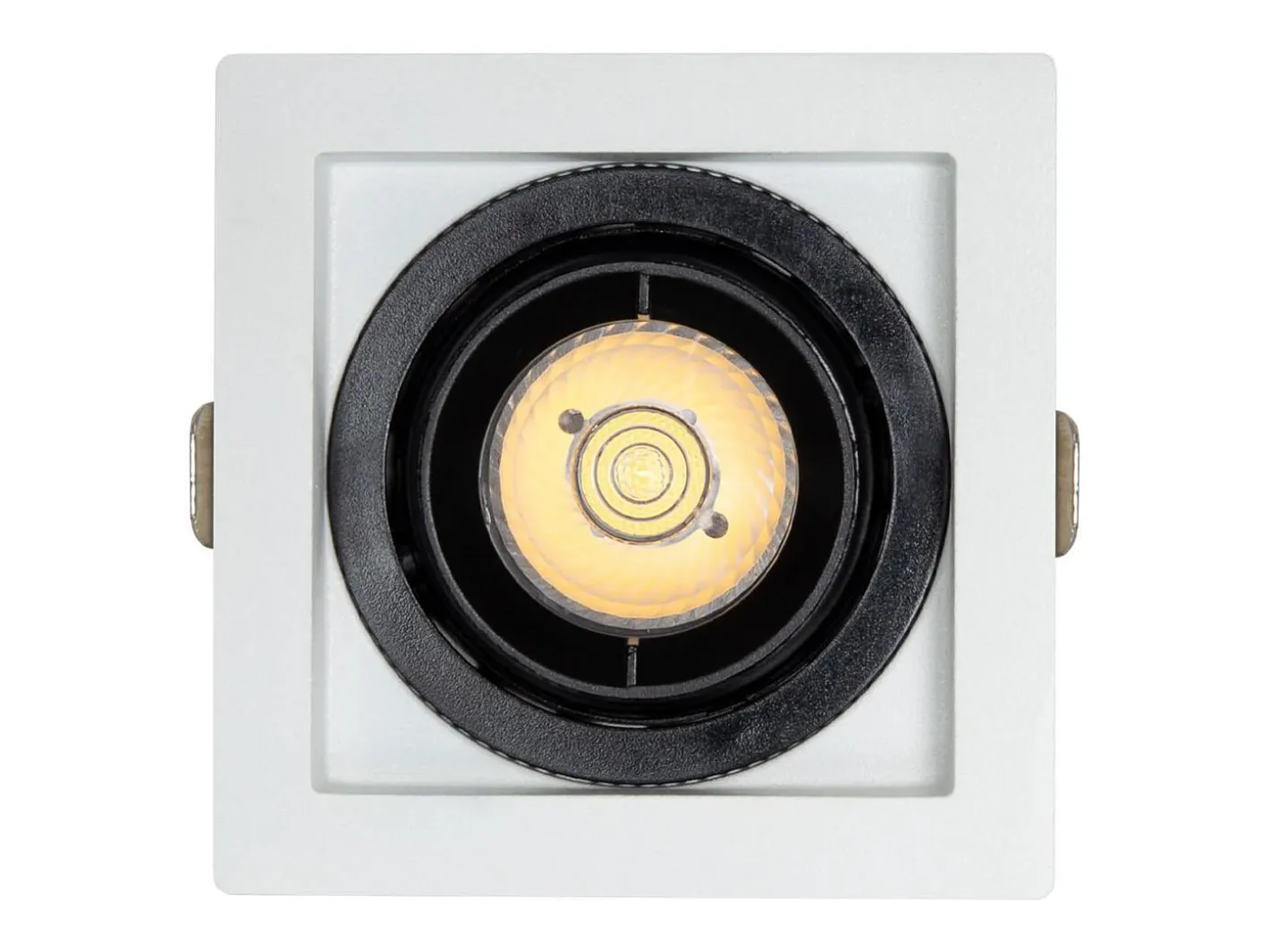 Ledkia Foco Downlight LED 7W COB Direccionable 360º Cuadrado Corte 82x82 mm CRI90 Expert Color No Flicker No Flicker 6000K Frío Blanco