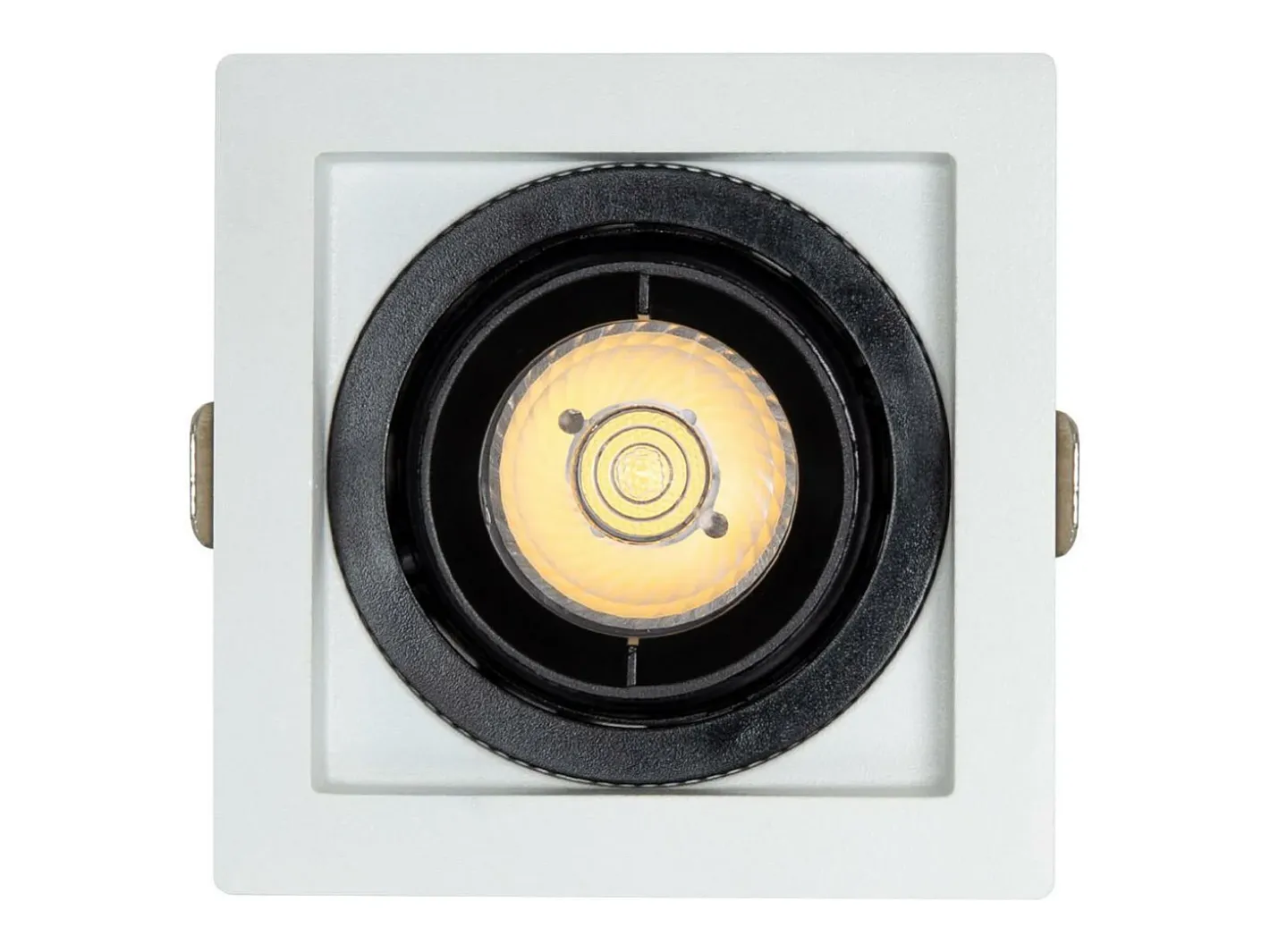 Ledkia Foco Downlight LED 7W COB Direccionable 360º Cuadrado Corte 82x82 mm CRI90 Expert Color No Flicker No Flicker 6000K Frío Blanco