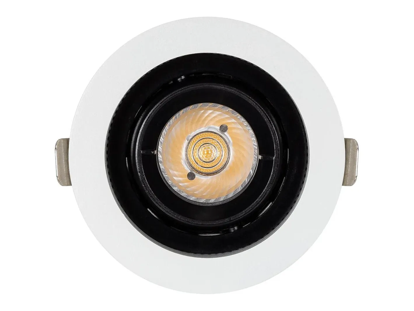 Ledkia Foco Downlight LED 12W COB Direccionable 360º Circular Corte Ø 100 mm CRI90 Expert Color No Flicker No Flicker 4000K Neutro Blanco Clearance