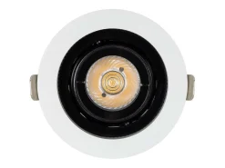 Ledkia Foco Downlight LED 12W COB Direccionable 360º Circular Corte Ø 100 mm CRI90 Expert Color No Flicker No Flicker 4000K Neutro Blanco Clearance