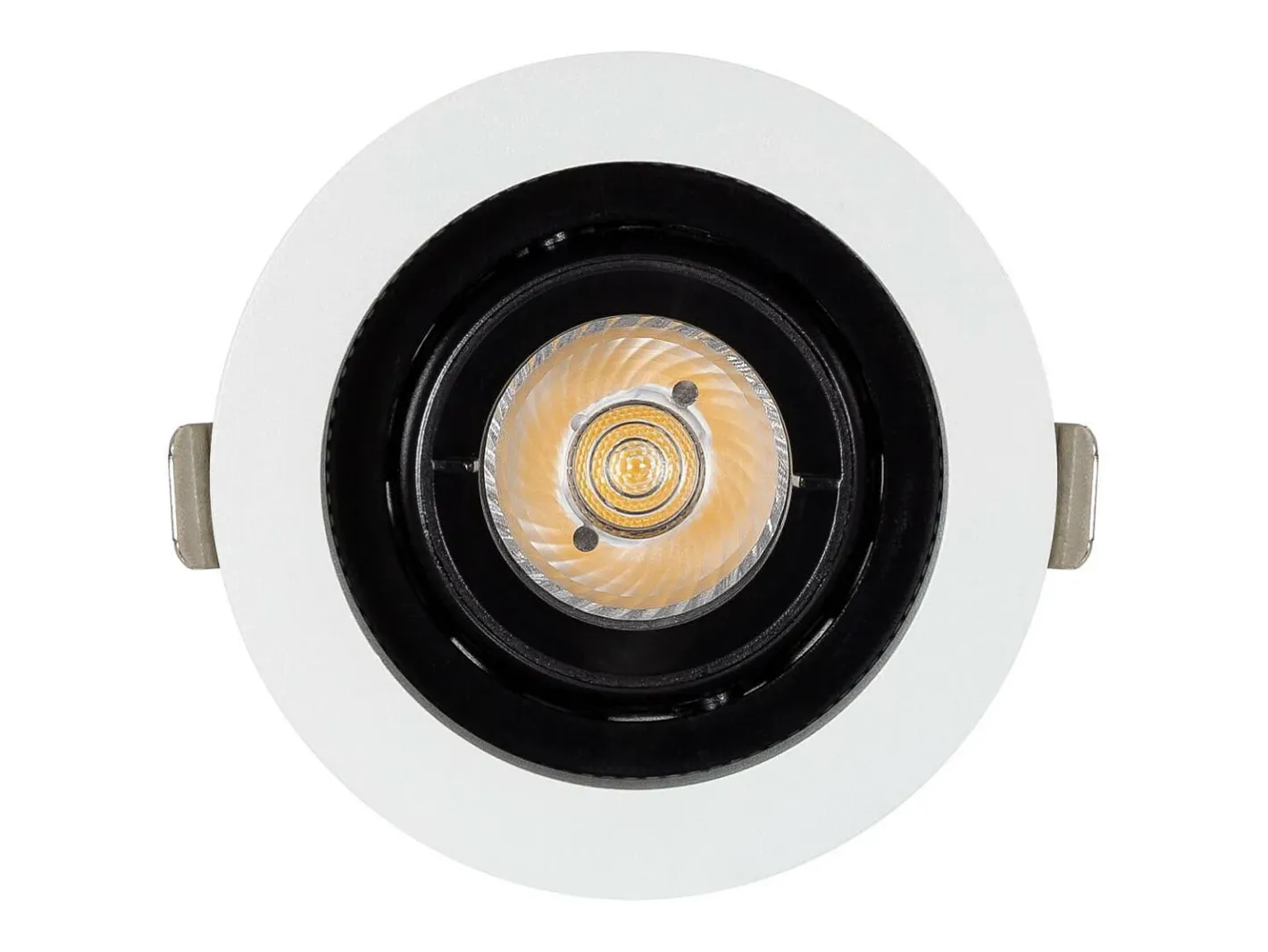 Ledkia Foco Downlight LED 12W COB Direccionable 360º Circular Corte Ø 100 mm CRI90 Expert Color No Flicker No Flicker 4000K Neutro Blanco Clearance
