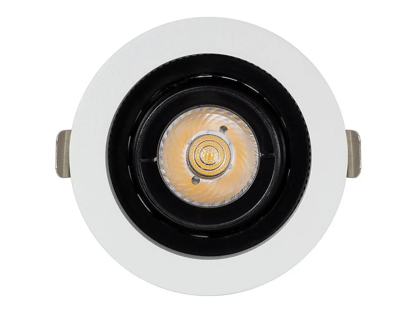 Ledkia Foco Downlight LED 7W COB Direccionable 360º Circular Corte Ø 80 mm CRI90 Expert Color No Flicker No Flicker 2700K Cálido Blanco Best
