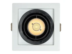 Discount Ledkia Foco Downlight LED 7W COB Direccionable 360º Cuadrado Corte 82x82 mm CRI90 Expert Color No Flicker No Flicker 3000K Cálido Blanco