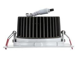 Ledkia Foco Downlight LED 15W Cuadrado Madison Corte Ø 115 mm 3000K Cálido Blanco Best