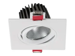Ledkia Iluminación Exterior-Foco Downlight LED 5W Cuadrado Madison Corte Ø 75 mm 4000K Blanco Neutro Transparente