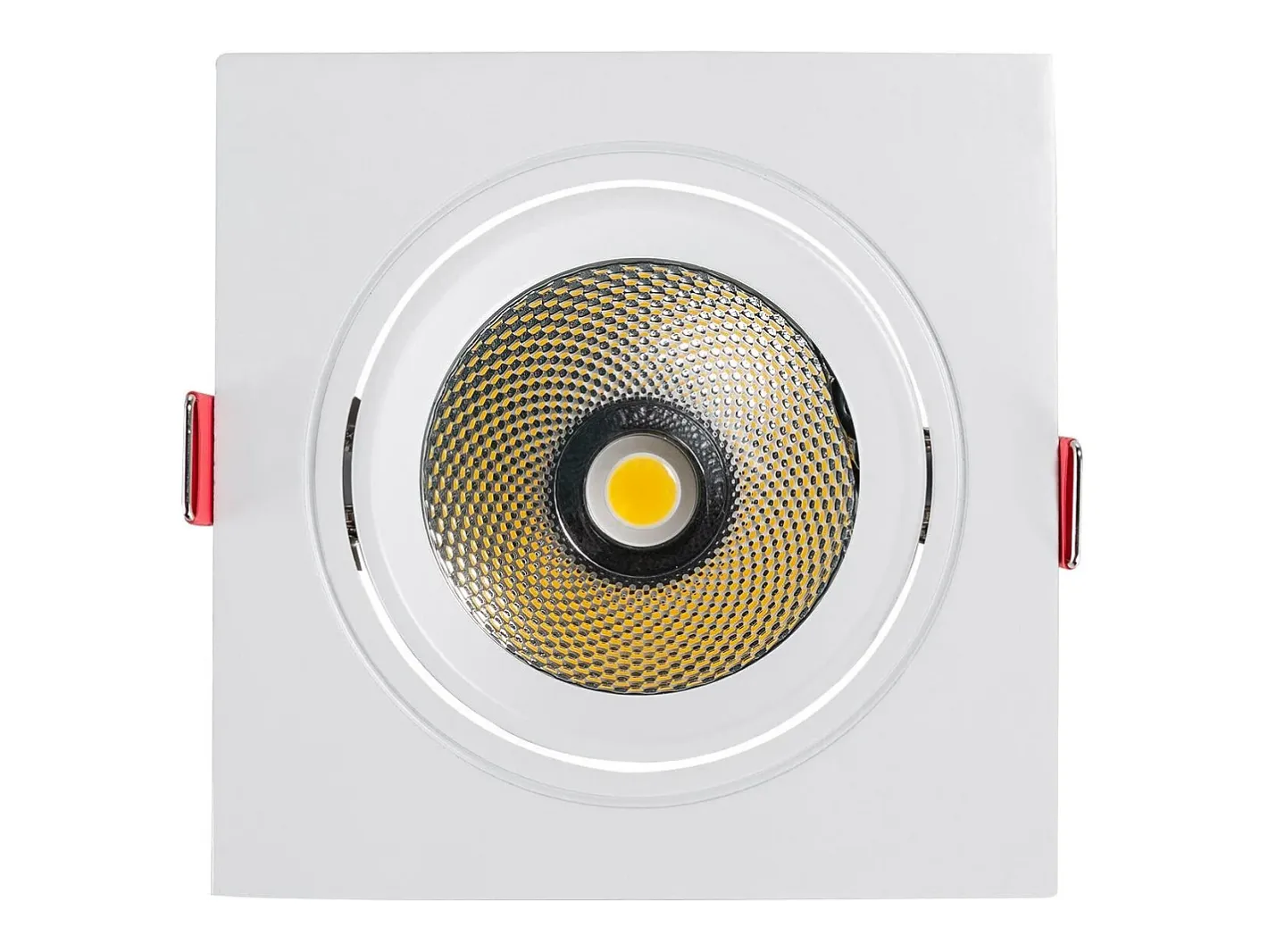 Outlet Ledkia Foco Downlight LED 10W Cuadrado Madison Corte Ø 95 mm 3000K Cálido Blanco