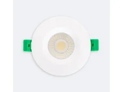 Ledkia Foco Downlight LED 5-8W Ignífugo Circular Regulable IP65 Corte Ø 65 mm Seleccionable (Cálido-Neutro) Blanco Best