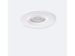 Ledkia Foco Downlight LED 5-8W Ignífugo Circular Regulable IP65 Corte Ø 65 mm Seleccionable (Cálido-Neutro) Blanco Best