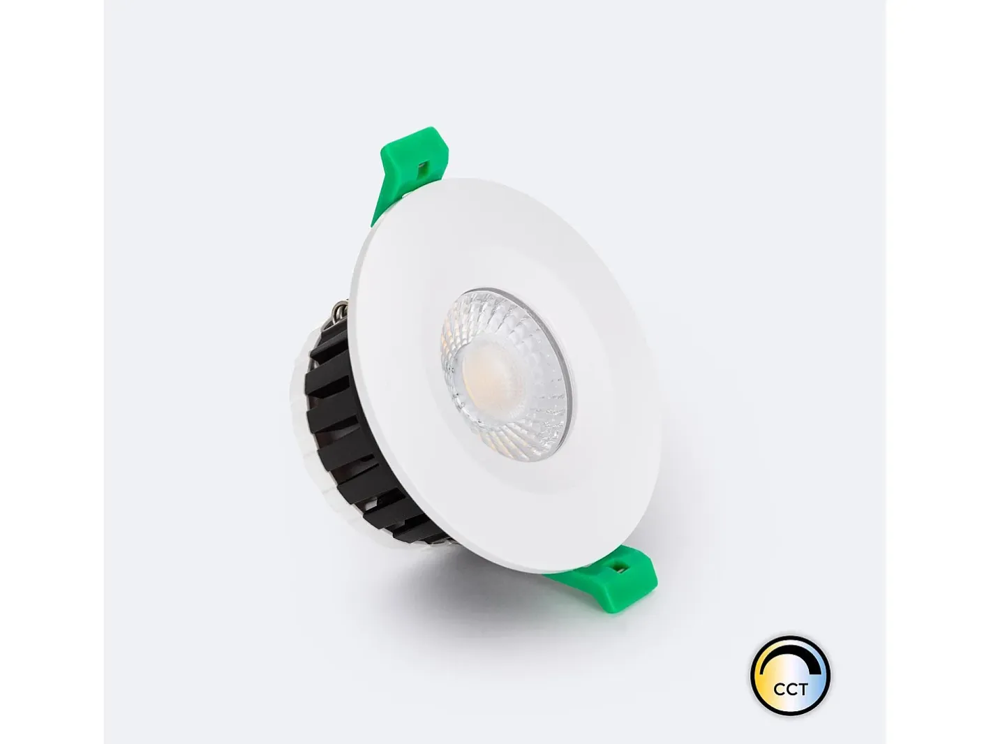 Ledkia Foco Downlight LED 5-8W Ignífugo Circular Regulable IP65 Corte Ø 65 mm Seleccionable (Cálido-Neutro) Blanco Best