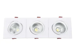 Discount Ledkia Foco Downlight LED 15W Rectangular Madison Corte 255x75 mm 3000K Blanco Cálido Transparente