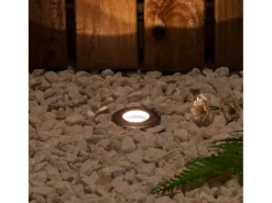 Ledkia Foco Exterior LED Empotrable Suelo Mini 3000K Blanco Cálido Gris Sale