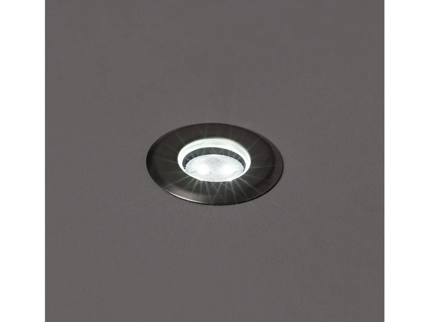 Ledkia Foco Exterior LED Empotrable Suelo Mini 3000K Blanco Cálido Gris Sale