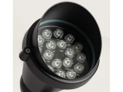 Ledkia Iluminación Exterior-Foco Exterior LED 18W con Pincho Giverny 4000K Blanco Neutro Negro