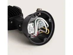 Ledkia Iluminación Exterior-Foco Exterior LED 3W con Pincho Argo 3000K Blanco Cálido Negro