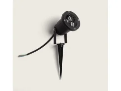 Ledkia Iluminación Exterior-Foco Exterior LED 3W con Pincho Gotham 3000K Blanco Cálido Negro