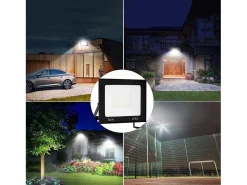 Iluminación Exterior-Foco Halógeno De Superficie Para Exterior Toolight Rsl002-30N Black Negro