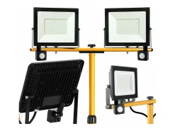 Foco Halógeno De Superficie Para Exterior Toolight Rsl007-30Ns Black Negro