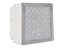 Clearance Foco LED empotrable para el exterior, 100 x 100 x 68 mm ES211295 Blanco