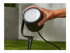 Ledkia Iluminación Exterior-Foco LED Exterior con Pincho Suelo 24V DC White Color Hue Lily XL Transparente