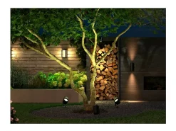 Ledkia Iluminación Exterior-Foco LED Exterior con Pincho Suelo 24V DC White Color Hue Lily XL Transparente