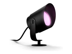 Ledkia Iluminación Exterior-Foco LED Exterior con Pincho Suelo 24V DC White Color Hue Lily XL Transparente