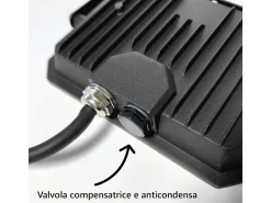 Sale Foco LED exterior , 230 V, 10 W, 4000 K, cubierta lechosa, 950 lm, 89 x 62 x 25,5 mm Negro