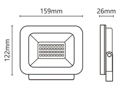Foco LED 9-30V 30W 2550lm 4000K Multicolor Hot