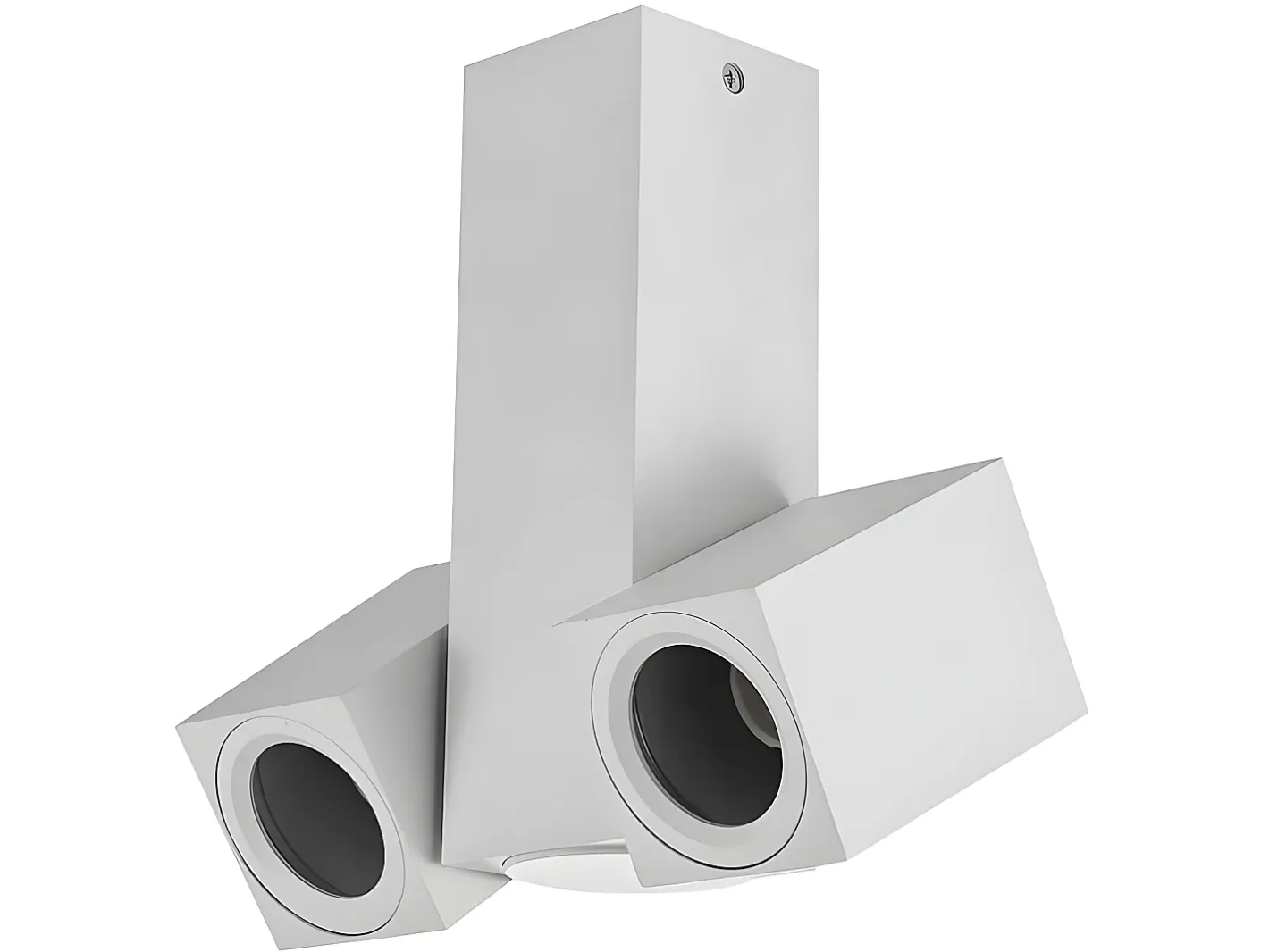 AKUNADECOR Foco Moderno De La Serie Nerja Doble Iluminacion Fabrliamp Blanco Discount