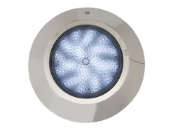 Ledkia Foco Piscina Superficie LED RGBW Sumergible 12V DC IP68 Acero Inoxidable 24W RGBW Plateado