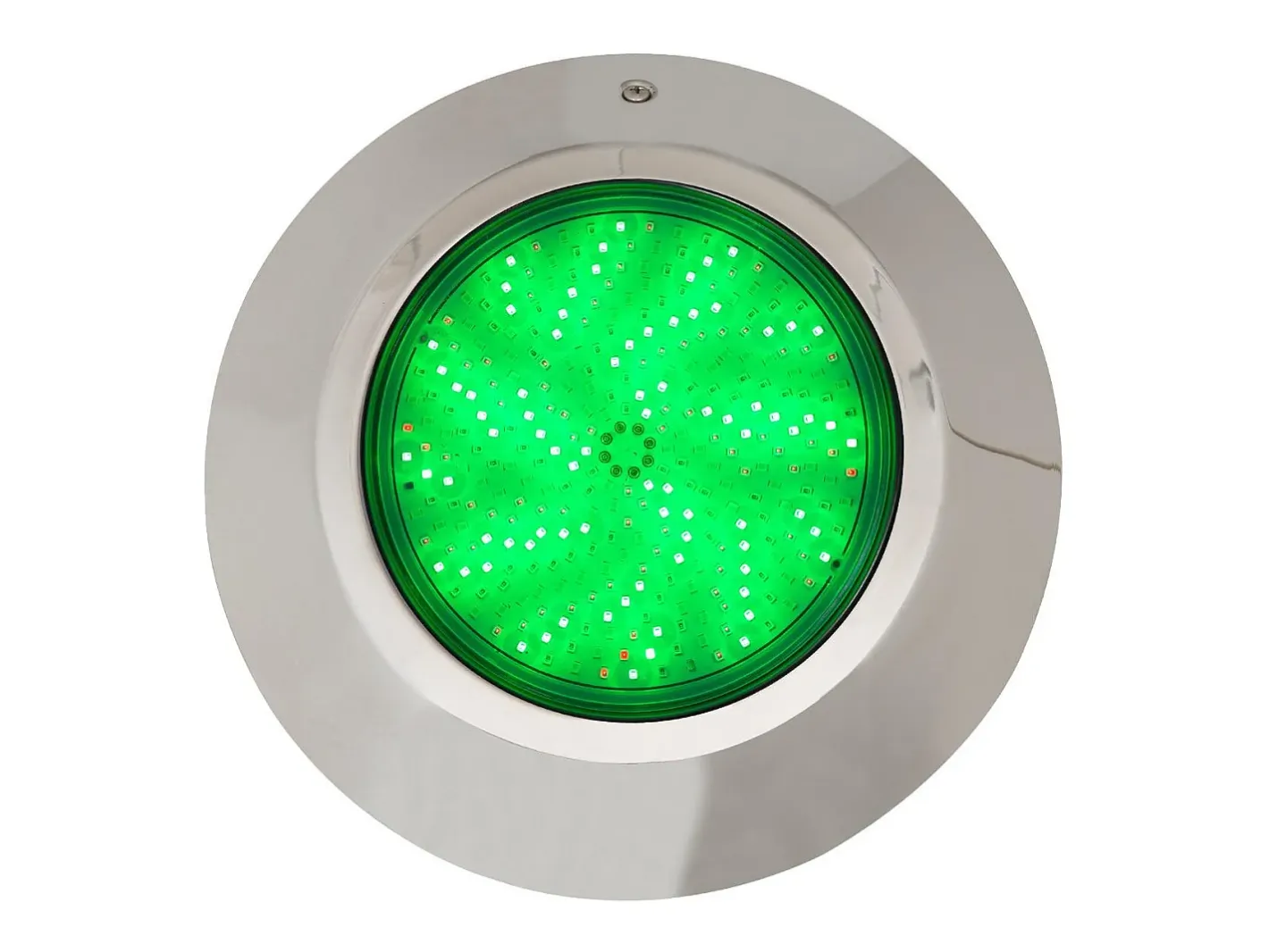 Ledkia Foco Piscina Superficie LED RGBW Sumergible 12V DC IP68 Acero Inoxidable 24W RGBW Plateado