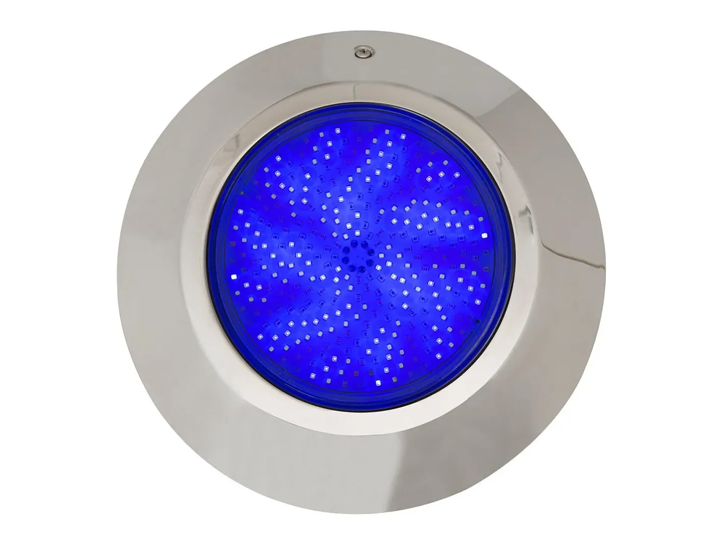Ledkia Foco Piscina Superficie LED RGBW Sumergible 12V DC IP68 Acero Inoxidable 24W RGBW Plateado