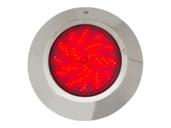 Ledkia Foco Piscina Superficie LED RGBW Sumergible 12V DC IP68 Acero Inoxidable 24W RGBW Plateado