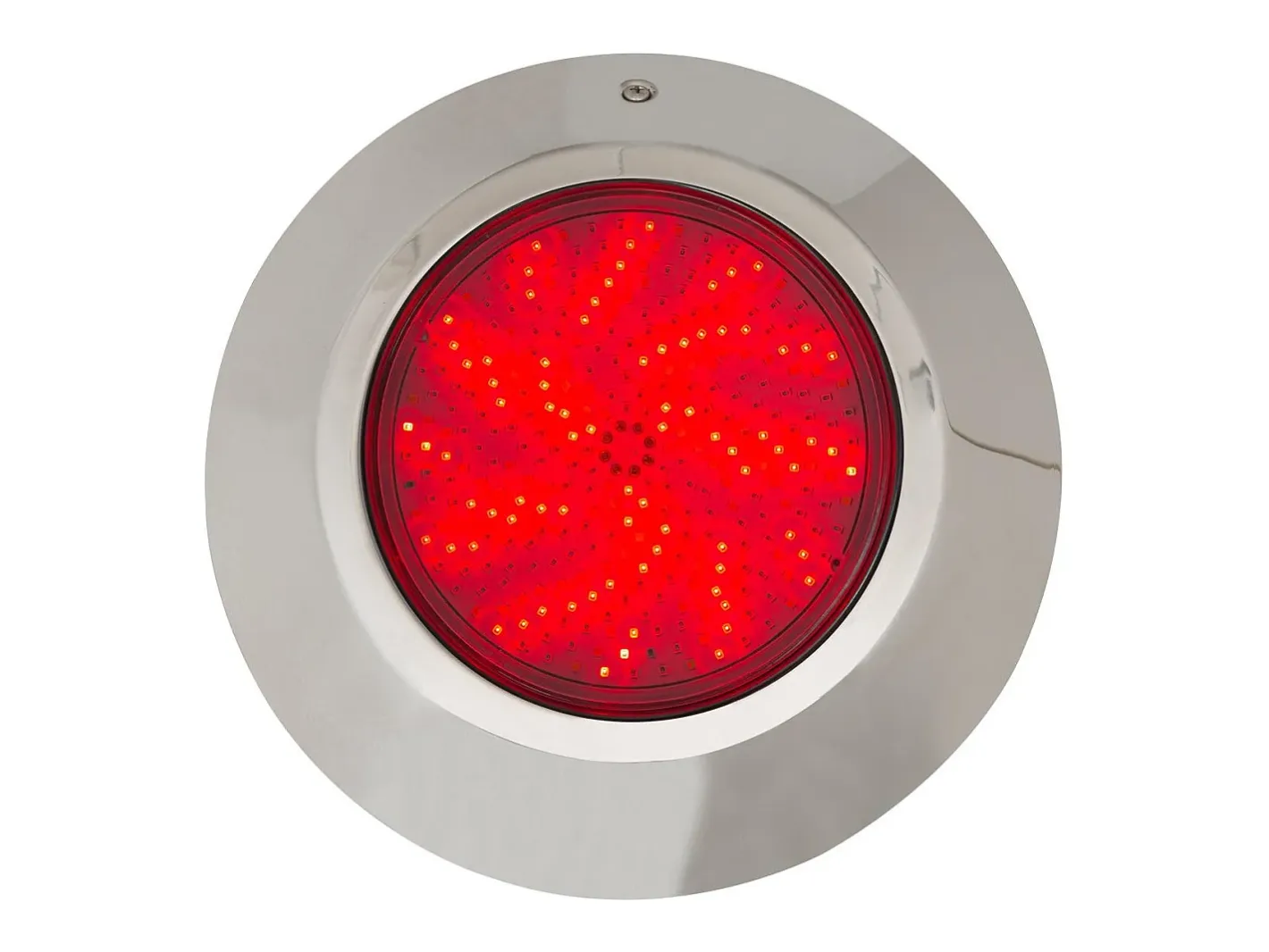 Ledkia Foco Piscina Superficie LED RGBW Sumergible 12V DC IP68 Acero Inoxidable 24W RGBW Plateado