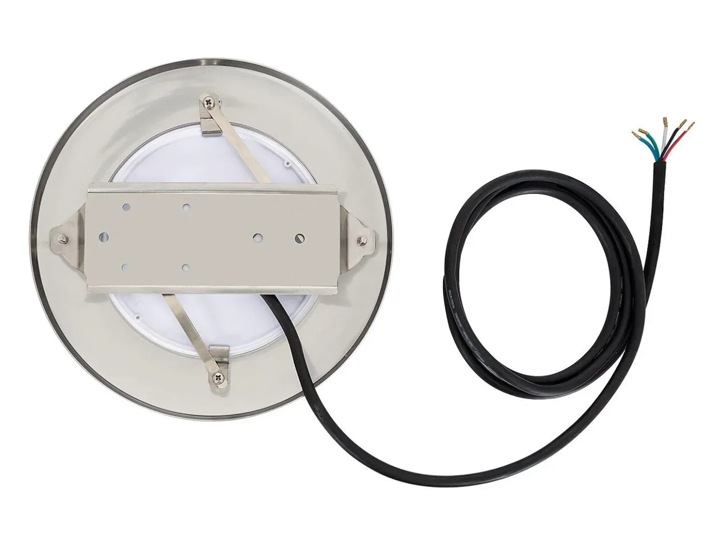 Ledkia Foco Piscina Superficie LED RGBW Sumergible 12V DC IP68 Acero Inoxidable 20W Sí RGBW Plateado