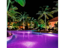 Ledkia Foco Piscina Superficie LED RGBW Sumergible 12V DC IP68 Acero Inoxidable 20W Sí RGBW Plateado