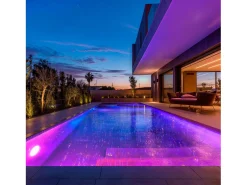 Ledkia Iluminación Exterior-Foco Piscina Superficie LED RGBW Sumergible 12V DC IP68 Acero Inoxidable 35W Sí RGBW Plateado