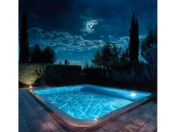 New Ledkia Foco Piscina Superficie LED Sumergible 12V AC/DC Acero Inoxidable IP68 35W 6000K Blanco Frío Plateado