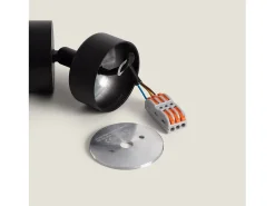 Discount Ledkia Foco Portalámparas Aluminio para Bombillas GU10 Cuarzo Negro Multicolor