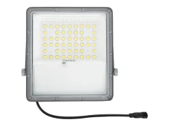 Outlet Ledkia Foco Proyector LED Solar 10W 100lm/W IP65 con Control Remoto 6000K Blanco Frío Negro