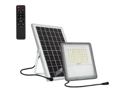 Discount Ledkia Foco Proyector LED Solar 10W 100lm/W IP65 con Control Remoto 4000K Blanco Neutro Negro
