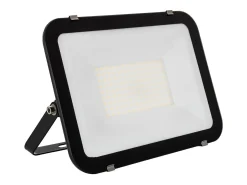 Ledkia Foco Proyector LED 100W 120 lm/W IP65 Slim Cristal 3000K Blanco Cálido Negro Outlet