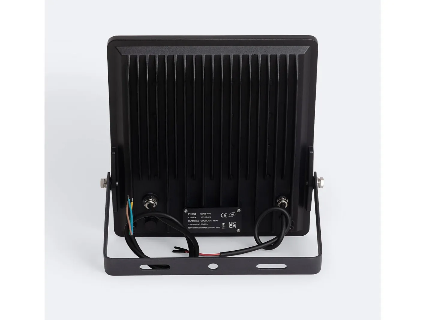 Ledkia Iluminación Exterior-Foco Proyector LED 150W 170 lm/W IP65 ELEGANCE Slim PRO 3000K 30º Blanco Cálido Negro