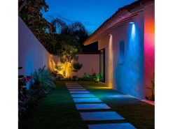 Ledkia Foco Proyector LED 20W RGBW con Mando IR IP65 Blanco RGB Transparente Best
