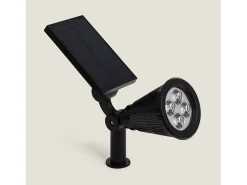 Online Ledkia Foco Solar Exterior LED con Pincho Meillion 4000K Blanco Neutro Negro