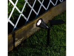 Ledkia Foco Solar Exterior LED RGB con Pincho Meillion RGB Negro Outlet